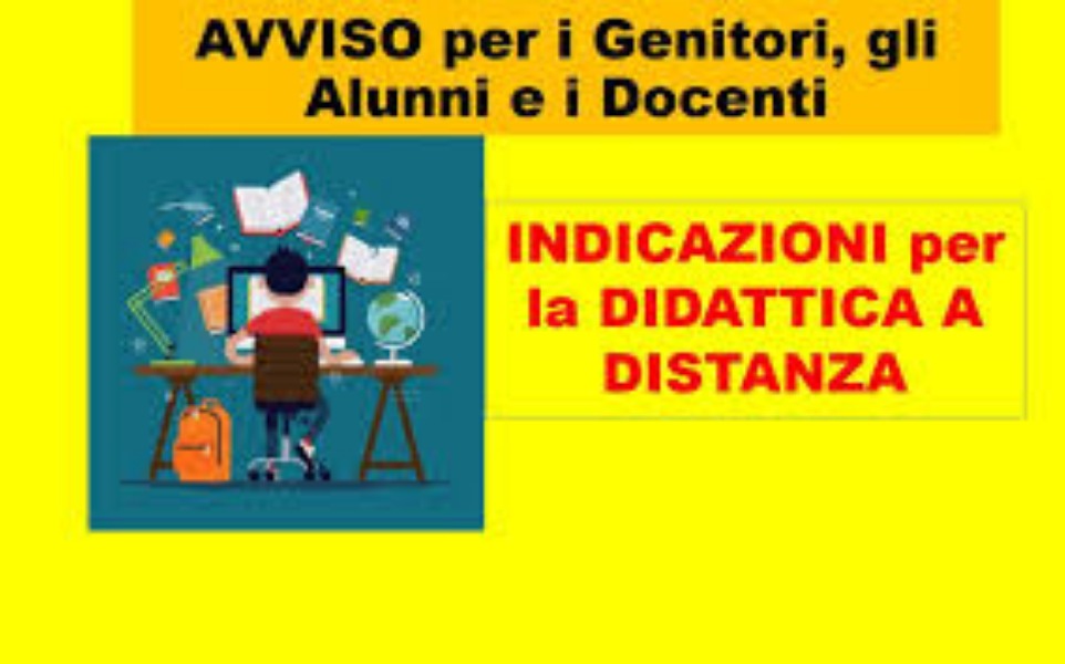Didattica a Distanza - Indicazioni utili